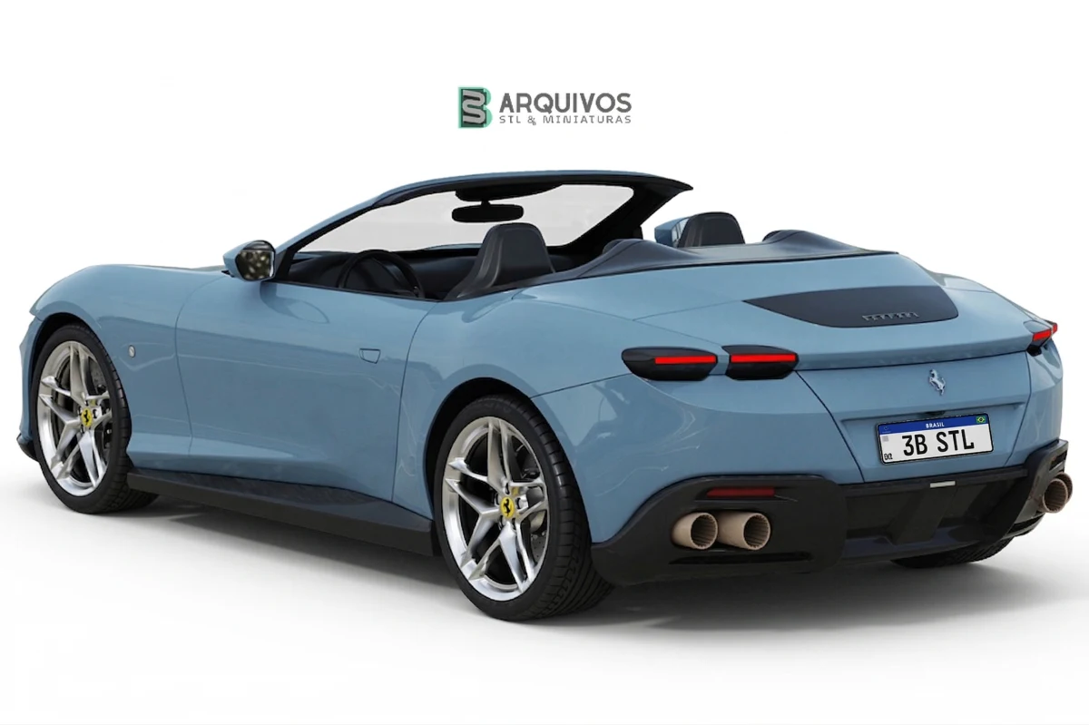Modelo 3D STL - Ferrari Roma Spider — foto 2
